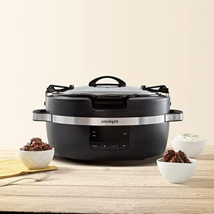Thermoshield 6 Quart Slow Cooker with Carry Handles - Curated Catalog Q8