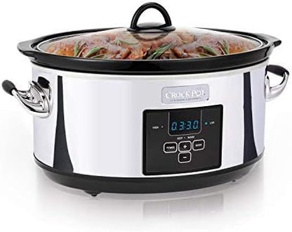 7 Quart Programmable Slow Cooker – Polished Platinum - Curated Catalog Y5