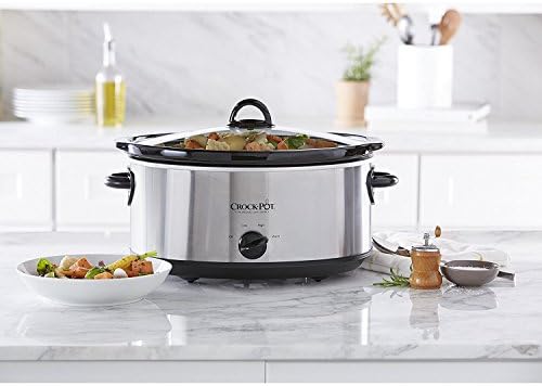 7 Quart Oval Manual Slow Cooker – Stainless Steel - Curated Catalog V0