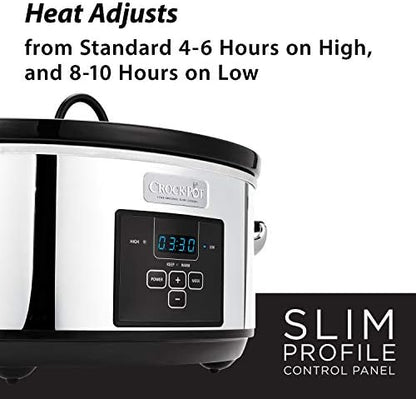 7 Quart Programmable Slow Cooker – Polished Platinum - Curated Catalog Y5