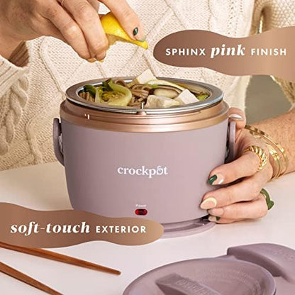 Electric Lunch Box Food Warmer 20oz – Blush Pink - Curated Catalog L6
