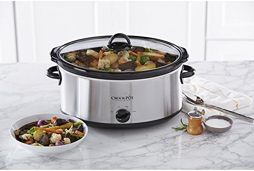 7 Quart Oval Manual Slow Cooker – Stainless Steel - Curated Catalog D6