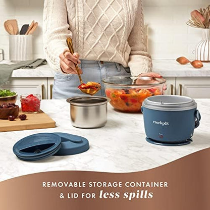 Electric Lunch Box Food Warmer 20oz – Faded Blue - Curated Catalog Y3