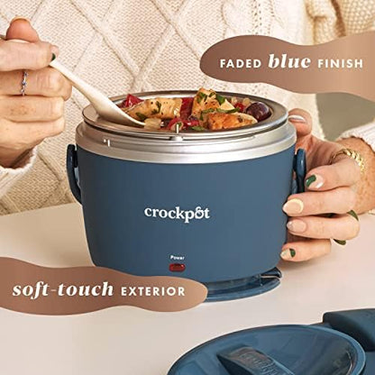 Electric Lunch Box Food Warmer 20oz – Faded Blue - Curated Catalog Y3