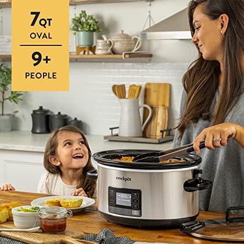 7 Quart Portable Programmable Slow Cooker with Timer - Curated Catalog J6