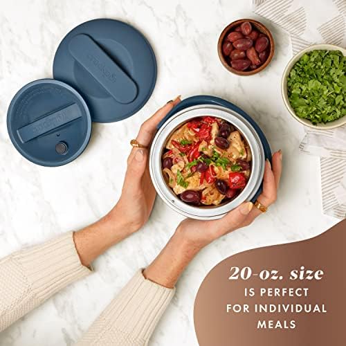 Electric Lunch Box Food Warmer 20oz – Faded Blue - Curated Catalog Y3