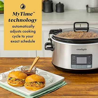 7 Quart Portable Programmable Slow Cooker with Timer - Curated Catalog J6