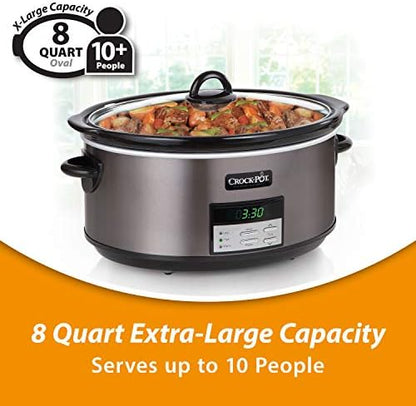 8 Quart Programmable Slow Cooker with Auto Warm - Curated Catalog Q3