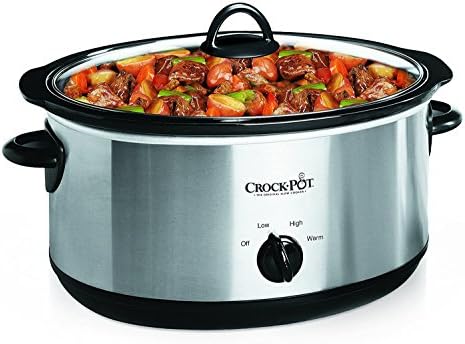 7 Quart Oval Manual Slow Cooker – Stainless Steel - Curated Catalog D6
