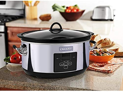 7 Quart Programmable Slow Cooker – Polished Platinum - Curated Catalog Y5
