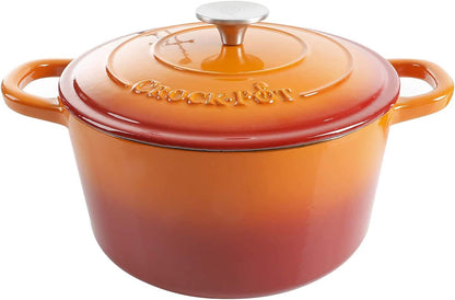 3 Quart Enameled Cast Iron Dutch Oven – Aqua - Curated Catalog U9