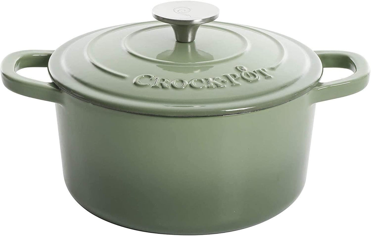 3 Quart Enameled Cast Iron Dutch Oven – Aqua - Curated Catalog U9