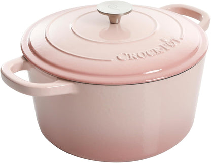 3 Quart Enameled Cast Iron Dutch Oven – Aqua - Curated Catalog O5