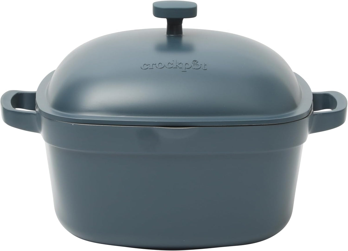 3 Quart Enameled Cast Iron Dutch Oven – Aqua - Curated Catalog U9